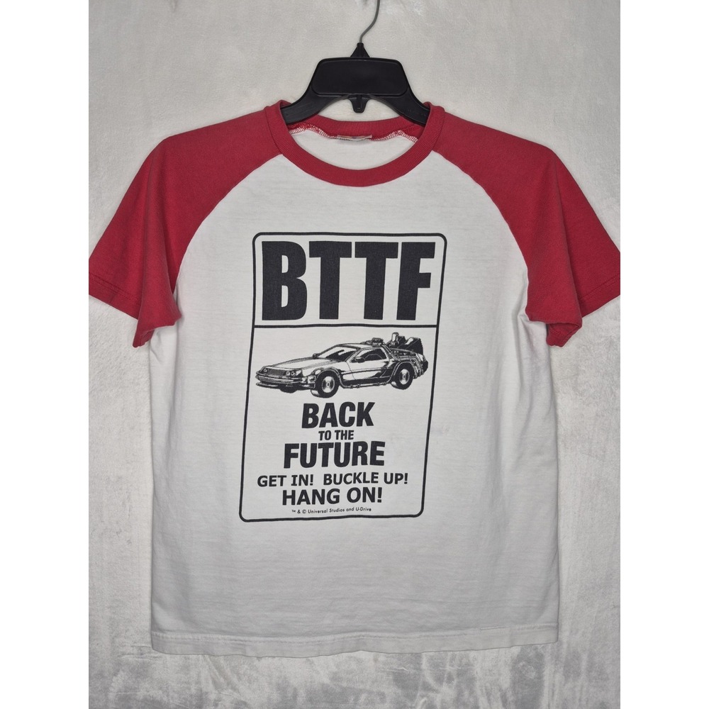 Vintage Y2K Universal Studios Japan Back To The Future Raglan Shirt Medium